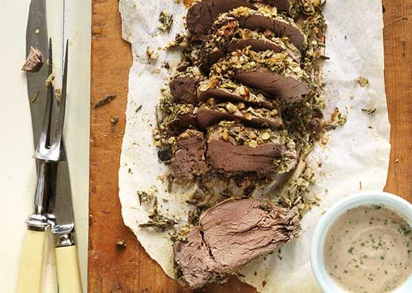 Coffee Crusted Bison food styling toronto stylist marianne wren Eat-Clean Cookbook