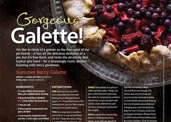 Summer Berry Galette food styling Toronto stylist Marianne Wren Clean Eating Magazine