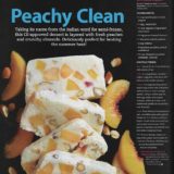 Peach Almond Semifreddo recipe development toronto stylist marianne wren Clean Eating Magazine