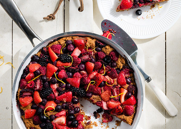 Grilled Berry Cobbler styled by Toronto food stylist Marianne Wren