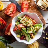 Grilled Chunky Salad food styling toronto stylist marianne wren Clean Eating Magazine