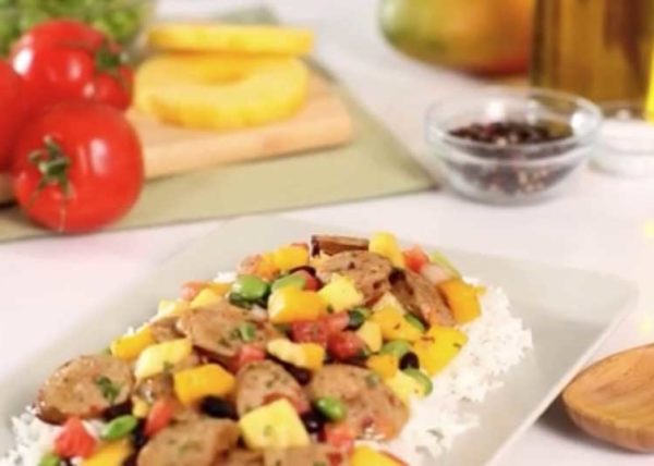 Chicken & Sausage Risotto commercial styled by Toronto food stylist and recipe developer Marianne Wren