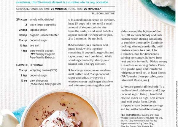 Salted Caramel Pudding Recipe written by Toronto food stylist and recipe developer Marianne Wren